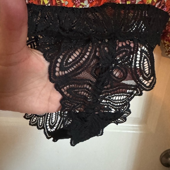 Free People Floral Bodysuit Ruffle Lace Boho Orange Color Size XS - Picture 7 of 10